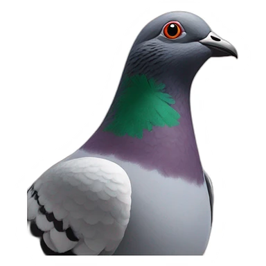 racing pigeon with flag in background sticker