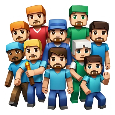 Can you make me a emoji with all the buttons of Minecraft android sticker