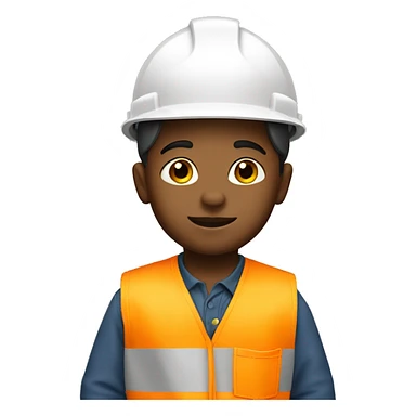 Little boy in construction outfit sticker