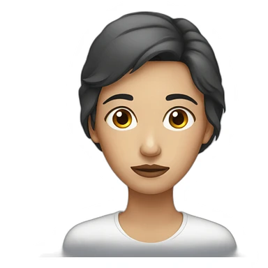 Tired Woman with dark circles sticker