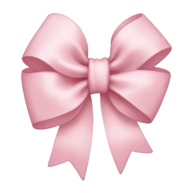 light pink bow sticker