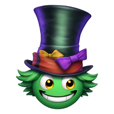 Mad hatter Christmas  sticker
