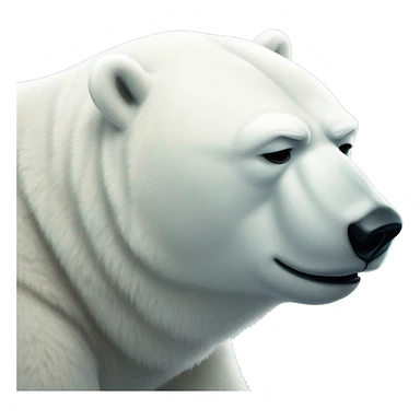 saddest polar bear ever sticker
