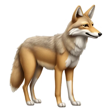Real coyote sticker