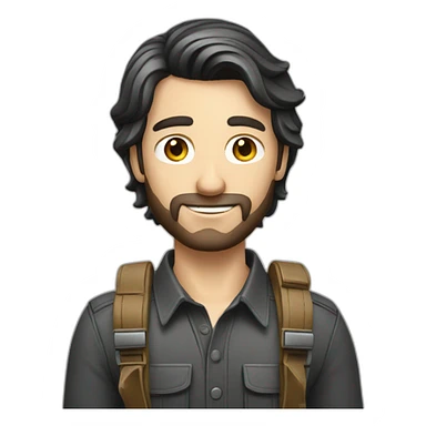 Male Photographer Caucasian brunette sticker