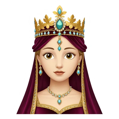 Renaissance lady sticker