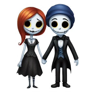 Jack and sally sticker