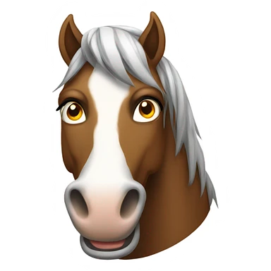 Scared horse sticker