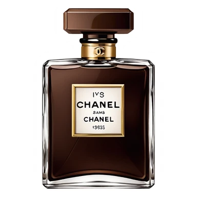 Dark brown chanel parfum  sticker