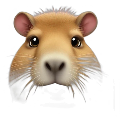 Capybara hearts eyes sticker