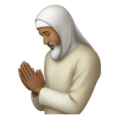 A muslim is praying sticker