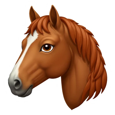 A horse covering her eyes with the hooves sticker