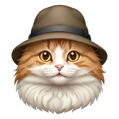 cute cat wearing a hat sticker