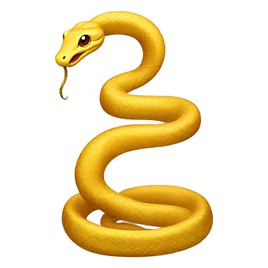 Standing Golden Snake  sticker