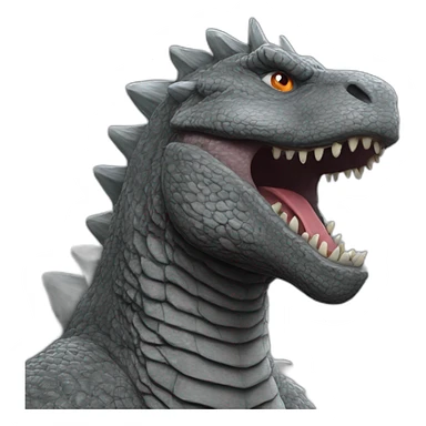grey godzilla sticker