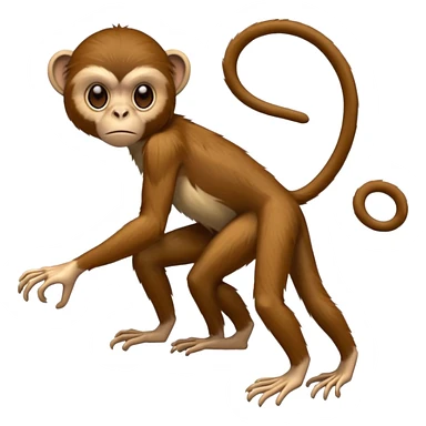 Spider monkey sticker