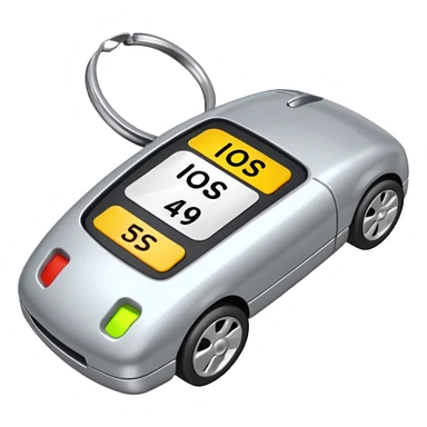 car key with a price tag sticker