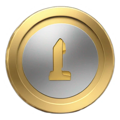 crypto coin 3d sticker