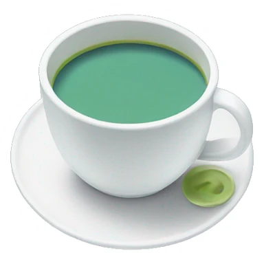 Cup of blue matcha  sticker