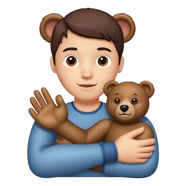 Bear with osseointegrated arm sticker