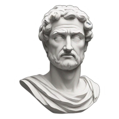 Stoic statue man sticker