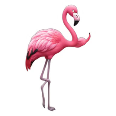 Happy flamingo sticker