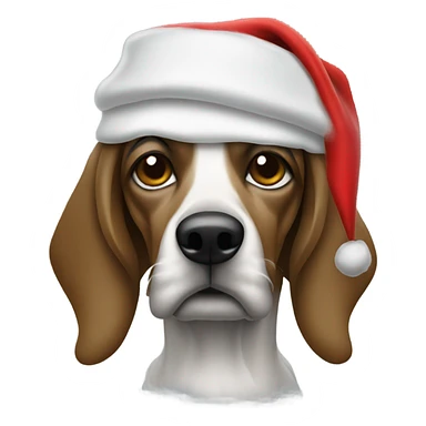 Snoop dogg with a santa hat on sticker