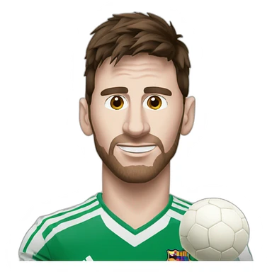 Messi avec une tête de chèvre sticker