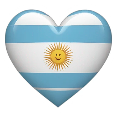 Argentina heart sticker