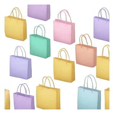 pastel shopping bags  sticker