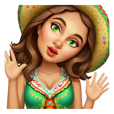 Fiestero with Sombrero sticker