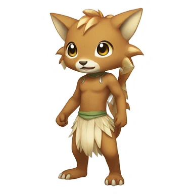 Anthro BagBean-Fakémon Full Body sticker