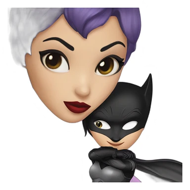 catwoman who kiss batman sticker