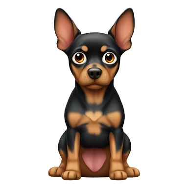 German pincher no tail sticker