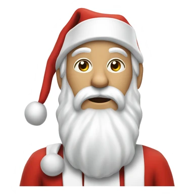 Skinny skinny skinny white Santa Claus  sticker