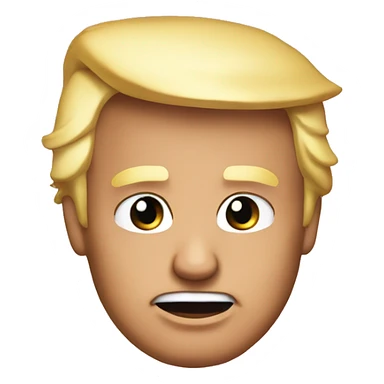 Donald trump with a pink  bow on top of his head sticker