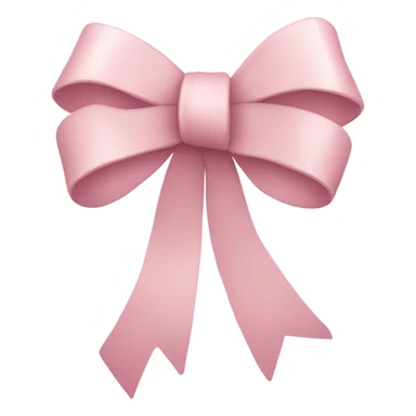 light pink ribbon bow sticker