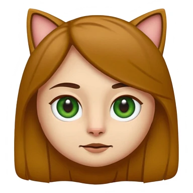 Crea un emoji donde salga un chico de pelo moreno con los ojos claros, una chica de pelo morena con los ojos marrones claros y UN gato europeo comun de pelaje marron oscuro y ojos verde claro, quiero que se esten abrazando el chico y la chica, y el gato este en el medio de los dos sticker