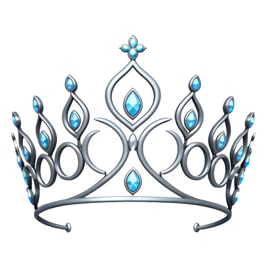 tiara with sparkles sticker