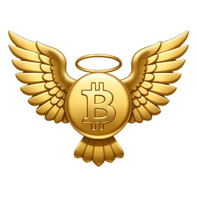 BTC with wings sticker