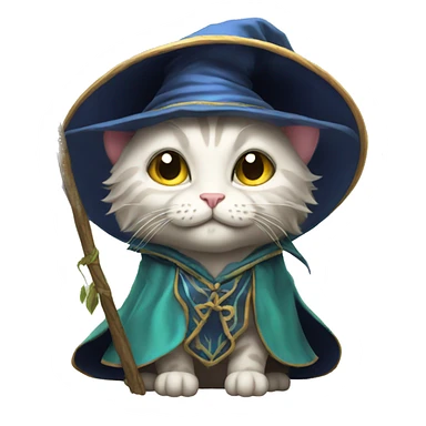 kitty wizard sage sticker