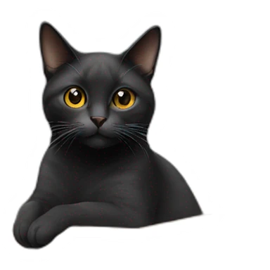 A cat on a box sticker