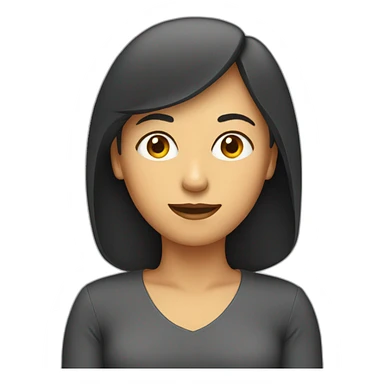 computer woman sticker