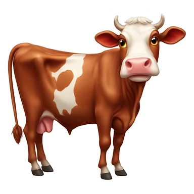 Red cow sticker