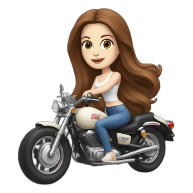 lana del rey on a motorbike sticker
