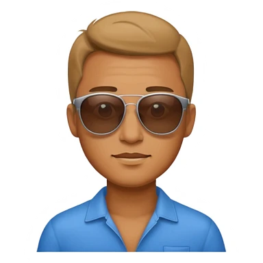 hombre acostado con lentes de playa  sticker