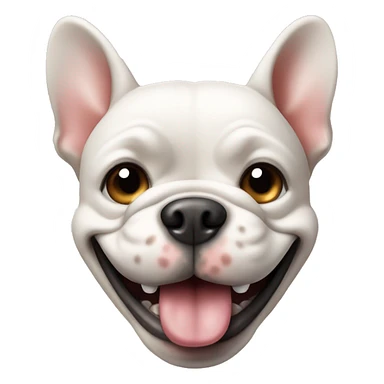 french bull dog smiling sticker