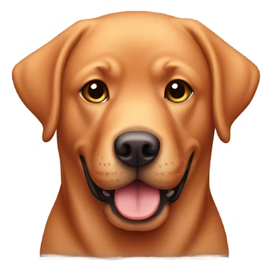 Chubby red lab sticker