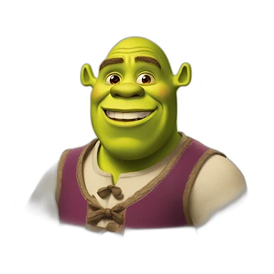 shrek in new year sticker