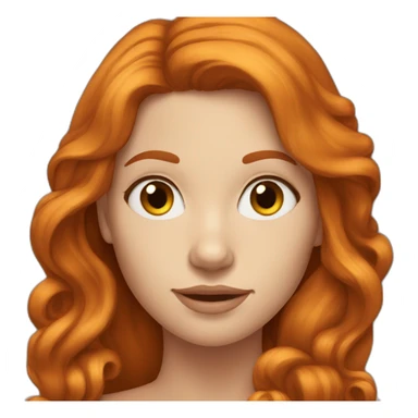 fair-skinned-pretty-woman-with-long ginger hair sticker